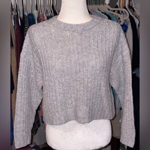 American Eagle Outfitters Gray Knit Sweater